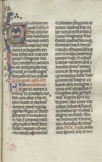 Missale: Fol. 225: Chalice with Host, 1469. Bartolommeo Caporali (Italian, c. 1420-1503), assisted