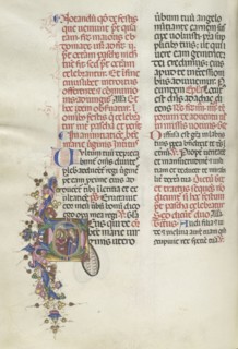Missale: Fol. 275v: Annunciation, 1469. Bartolommeo Caporali (Italian, c. 1420-1503), assisted by