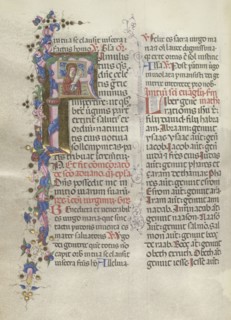 Missale: Fol. 311v: Saint Anne holding the newborn Virgin, 1469. Bartolommeo Caporali (Italian, c.