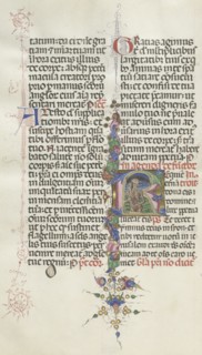 Missale: Fol. 387v: Death represented as a Skeleton with a Sickle, 1469. Bartolommeo Caporali