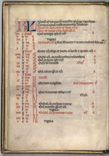Missale: Fol. 7v: October Calendar Page, 1469. Bartolommeo Caporali (Italian, c. 1420-1503),
