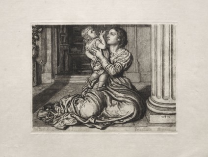 The Father's Leave-Taking, 1879. William Holman Hunt (British, 1827-1910), H. Blair Ansdell for The