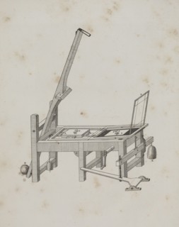 Art of the Lithograph: Printing Press, 1819. Alois Senefelder (German, 1771-1834). Lithograph;