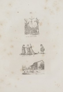 Art of the Lithograph: Three Engraving Examples, Plate XI, 1819. Alois Senefelder (German,