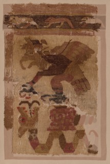 Textile Fragment, c. 50-650. Peru, Moche, north coast, 1st-7th century. Cotton and camelid fiber;