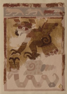 Textile Fragment, c. 50-650. Peru, Moche, north coast, 1st-7th century. Cotton and camelid fiber;