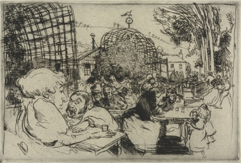 The Two Hunchbacks, 1893. Auguste Louis Lepère (French, 1849-1918), Edward Sagot, Paris. Etching;