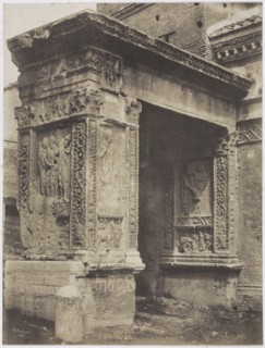 Goldsmith's Arch, Rome, 1850. Frédéric Flachéron (French, 1813-1883). Salted paper print from a