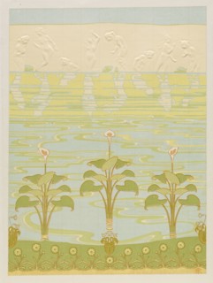 Decoration in Enameled Tiles for Bathroom, 1898. Félix Albert Anthyme Aubert (French, 1866-1940),