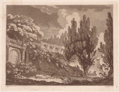 Stairs in an Italian Garden, 1766. Jean-Claude-Richard Saint-Non (French, 1727-1791), after