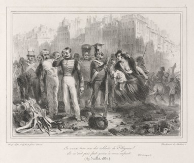 Album of 1831: I want to kill one of Polignac's soldiers.  They did not spare my child (Historic),