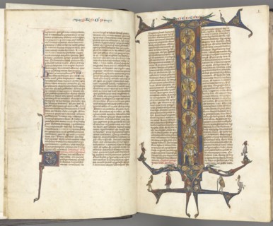 Fol. iii v,  Foliated Initial, c. 1275-1300. Southern France, Toulouse(?), 13th century. Bound