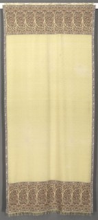 Long Shawl, before 1815. France?, 19th century. 2/2 twill weave ground with supplementary weft