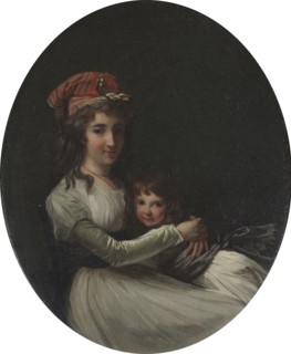Portrait of a Mother and Daughter, c. 1794-95. Attributed to Henri-Pierre Danloux (French,