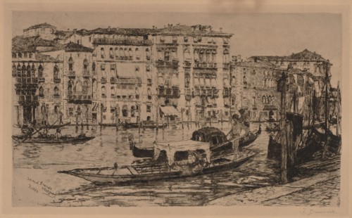 Desdemona's House, Grand Canal, Venice: Grand Canal, Venice, 1889. Frank Duveneck (American,