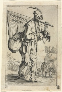The Beggars: Frontispiece: Captain of the Barons, c. 1623. Jacques Callot (French, 1592-1635).