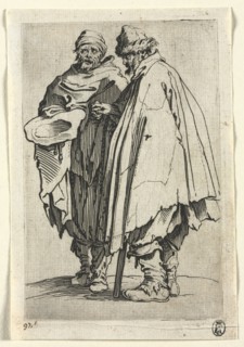 The Beggars: The Blind Man and His Companion, c. 1623. Jacques Callot (French, 1592-1635). Etching