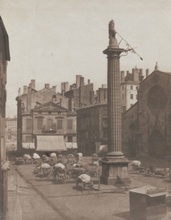 Untitled (Place des Cordeliers), c. 1852-1853. Louis-Antoine Froissart (French, 1815-1860). Salted