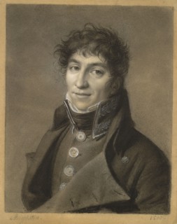 Portrait of a Man, 1800. Jean-Baptiste Jacques Augustin (French, 1759-1832). Black chalk with