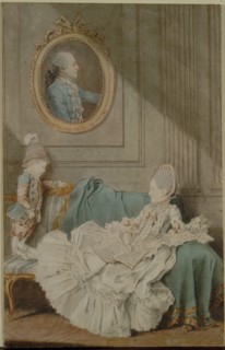 Madame Millin du Perreux and Her Son, with a Painted Portrait of Monsieur Jérôme-Robert Millin du