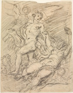 Orpheus and Eurydice (recto); Figure Studies (verso)