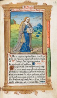 Printed Book of Hours (Use of Rome):  fol. 109r, Mary Magdalene, 1510. Guillaume Le Rouge (French,