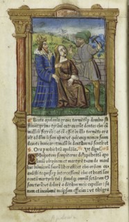 Printed Book of Hours (Use of Rome):  fol. 111v, St. Apollonia, 1510. Guillaume Le Rouge (French,