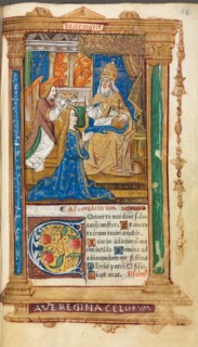 Printed Book of Hours (Use of Rome): fol. 45r, Coronation of the Virgin, 1510. Guillaume Le Rouge