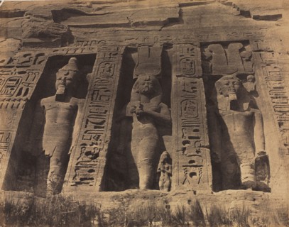 Temple of Abu Simbel, 1856. Robert Murray (British, 1822-1893). Salted paper print from paper