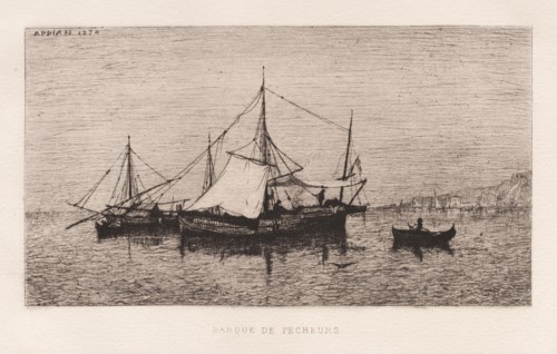 Fishing Boat/Coastal Shipping Boat (Italian Coast) (Barque de Pecheurs/Barque de Cabotage (Côtes