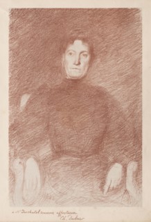 Seated Woman. Charles Marie Dulac (French, 1865-1898). Lithograph on chine collé printed in