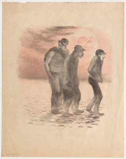 Paris Scenes and Murderers. Adolphe Willette (French, 1857-1926). Lithograph printed in black and