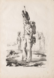 Military Costumes: Infantry Sargent , 1817-18. Nicolas Toussaint Charlet (French, 1792-1845).