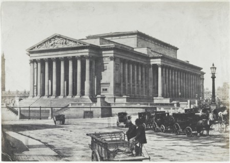 Corn Exchange, Liverpool, c. 1852. Thomas Sutton (British, 1819-1875). Salted paper print from a
