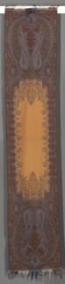 Long Stole with Botehs and Orange Center, 1850-1855. Austria, England, France, or Scotland, 19th