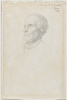 Portrait of Sir Frederick W. Burton, Director of the National Gallery, London, 1881. Alphonse