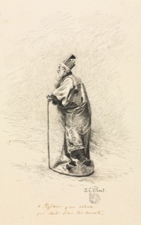 Study for the Magician in "Conte de Fée" (Story of a Fairy), 1800s. Jehan-Georges Vibert (French,