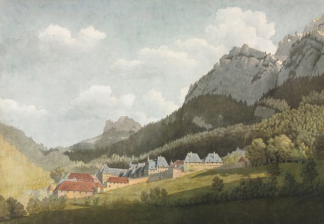 Paysage de la Grande Chartreuse, late 1700s-1800s. Attributed to Jean Lubin Vauzelle (French,