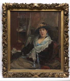Marie Samary of the Odéon Theater, c. 1881. Jules Bastien-Lepage (French, 1848-1884). Oil on