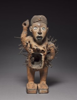 Male Figure, late 1800s-early 1900s. Central Africa, Democratic Republic of the Congo or Cabinda,