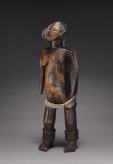 Female Figure of a Pair, late 1800s-early 1900s. Central Africa, Democratic Republic of the Congo,