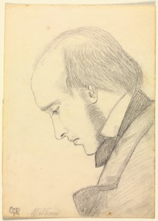 Portrait of William Michael Rossetti, c. 1853. Christina Georgina Rossetti (British, 1830-1894).