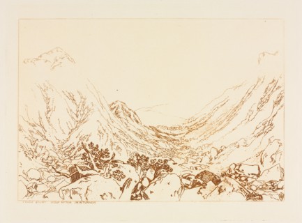 Ben Arthur, Scotland, 1884. Frank Short (British, 1857-1945), after Joseph Mallord William Turner