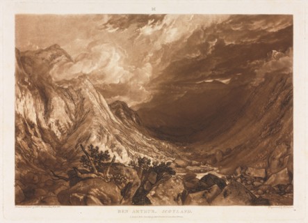 Liber Studorium: Ben Arthur, Scotland, c. 1818. Thomas Guff Lupton (British, 1791-1873), Drawn,