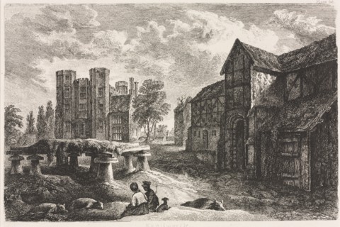 Kenilworth, 1827, published 1848. George II Cuitt (British, 1779-1854), M. A. Nattali. Etching;