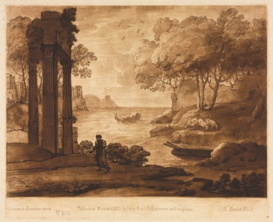 Liber Veritatis:  No. 200, A View on the Sea Shore, with the Story of Jesus, 1777. Richard Earlom