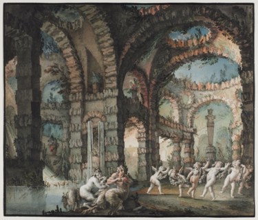 Family of Satyrs with Dancing Cherubs, c. 1775-1776. Giovanni David (Italian, 1743-1790).