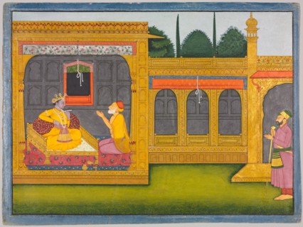 The Marriage of Rukmini [Mangal], 1775. India, Pahari Hills, Garhwal school, 18th century. Opaque