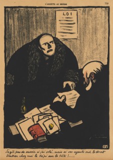 Crimes and Punishments II, 759: The question is, not whether... , 1873. Félix Vallotton (French,