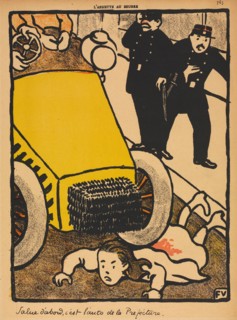 Crimes and Punishments VI, 763: Salute First, 1871. Félix Vallotton (French, 1865-1925). Color
